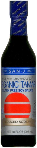 (image for) SAN-J ORGANIC TAMARI GLUTEN FREE SOY SAUCE REDUCED SODIUM