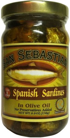 (image for) SAN SEBASTIAN SPANISH SARDINES IN OLIVE OIL HOT & SPICY