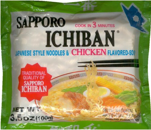 (image for) SAPPORO ICHIBAN JAPANESE STYLE NOODLES & CHICKEN FLAVORED SOUP