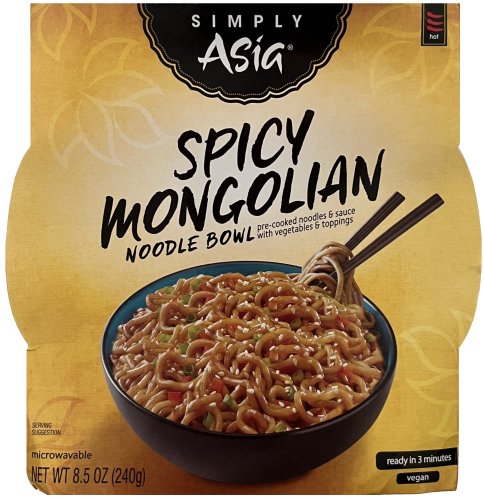 (image for) SIMPLY ASIA SPICY MONGOLIAN NOODLE BOWL