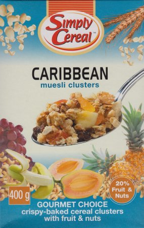 (image for) SIMPLY CEREAL CARIBBEAN MUESLI CLUSTERS