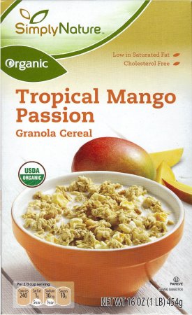 (image for) SIMPLY NATURE TROPICAL MANGO PASSION GRANOLA CEREAL