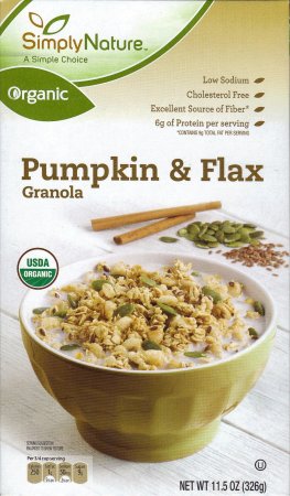 (image for) SIMPLY NATURE PUMPKIN & FLAX GRANOLA