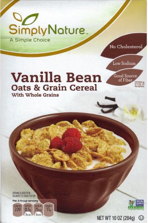 (image for) SIMPLY NATURE VANILLA BEAN OATS & GRAIN CEREAL