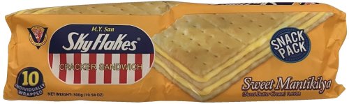 (image for) SKY FLAKES CRACKER SANDWICH SWEET MANTIKILYA BUTTER CREAM FLAVORED