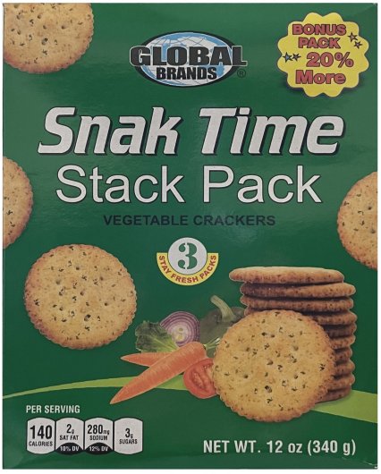 (image for) SNAK TIME STACK PACK VEGETABLE CRACKERS