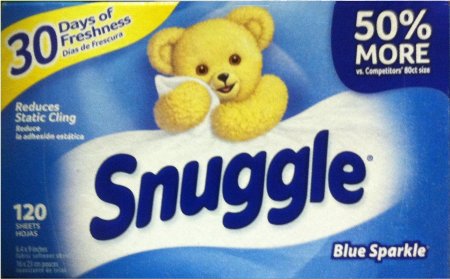 (image for) SNUGGLE BLUE SPARKLE FABRIC SOFTENER SHEETS