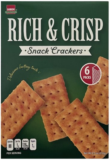 (image for) SOBISK RICH & CRISP SNACK CRACKERS