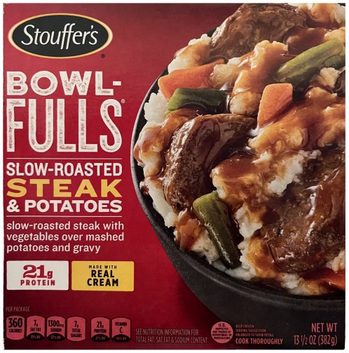 (image for) STOUFFER'S BOWL-FULLS SLOW ROASTED STEAK & POTATOES