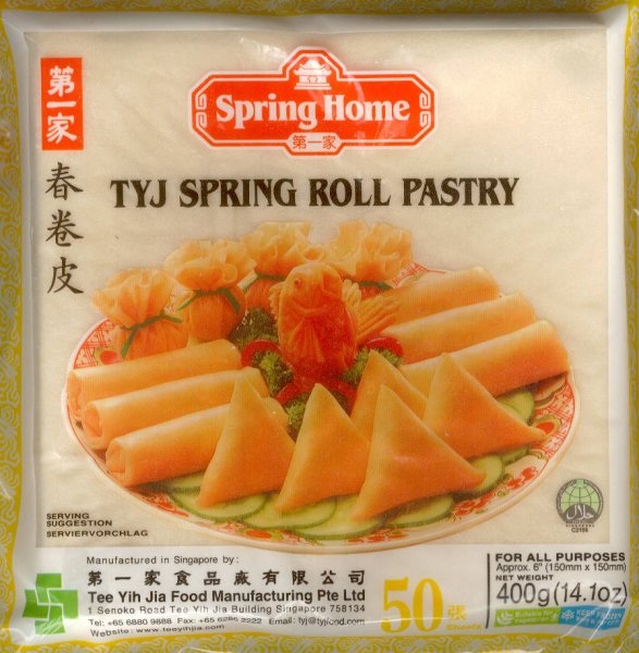 (image for) SPRING HOME TYJ SPRING ROLL PASTRY WRAPPER MEDIUM