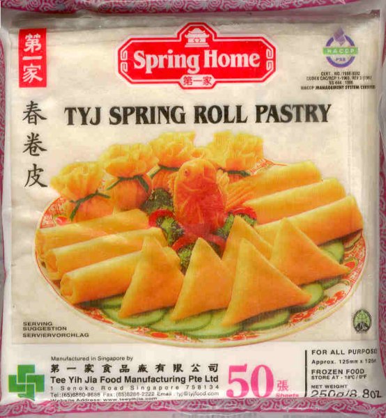 (image for) SPRING HOME TYJ SPRING ROLL PASTRY WRAPPER SMALL