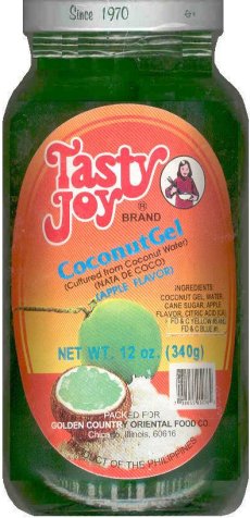 (image for) TASTE JOY COCONUT GEL NATA DE COCO APPLE FLAVOR