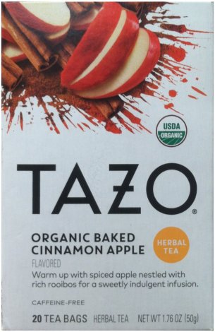 (image for) TAZO ORGANIC BAKED CINNAMON APPLE HERBAL TEA