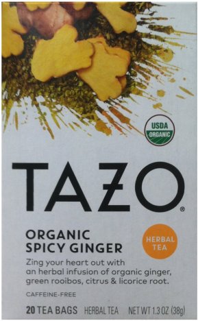 (image for) TAZO ORGANIC SPICY GINGER HERBAL TEA