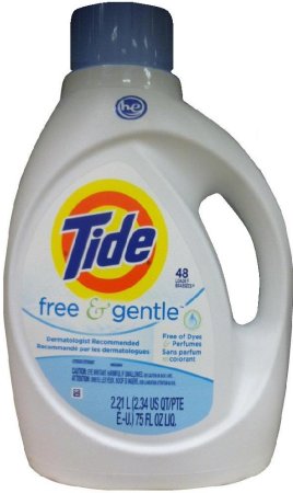 (image for) TIDE FREE AND GENTLE HE LIQUID LAUNDRY DETERGENT