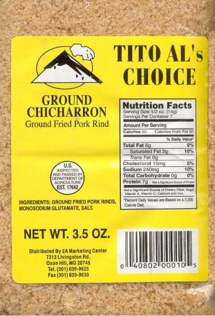 (image for) TITTO AL'S CHICHARRON GROUND FRIED PORK RIND