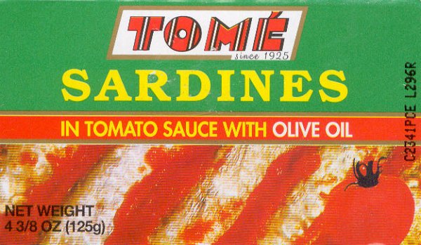 (image for) TOME SARDINES IN TOMATO SAUCE WITH OLIVE OIL