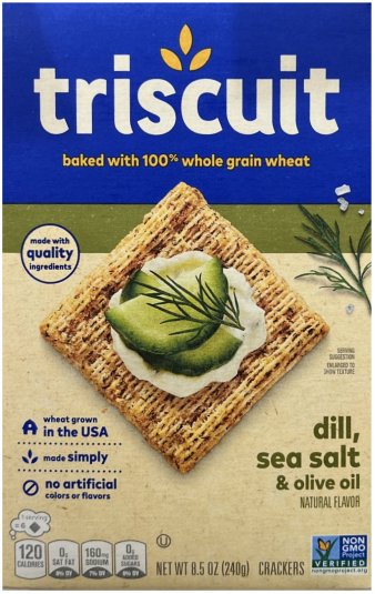 (image for) TRISCUIT DILL, SEA SALT & OLIVE OIL CRACKERS