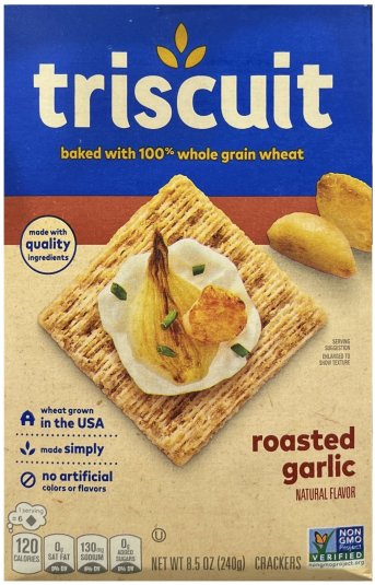 (image for) TRISCUIT ROASTED GARLIC CRACKERS