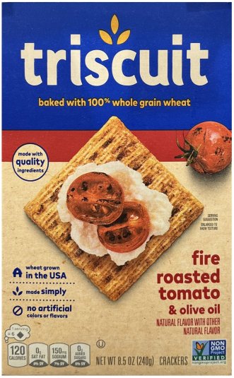 (image for) TRISCUIT FIRE ROASTED TOMATO & OLIVE OIL CRACKERS