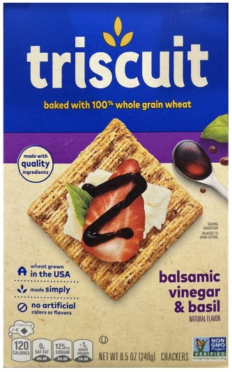 (image for) TRISCUIT BALSAMIC VINEGAR & BASIL CRACKERS