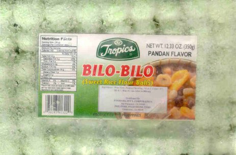 (image for) TROPICS BILO-BILO SWEET RICE FLOUR BALLS PANDON FLAVOR