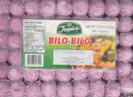 (image for) TROPICS BILO-BILO SWEET RICE FLOUR BALLS UBE FLAVOR