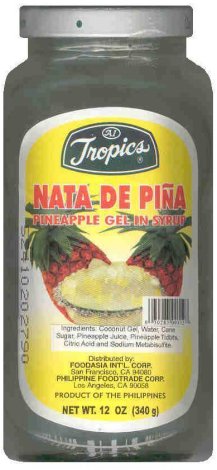 (image for) TROPICS PINEAPPLE GEL IN SYRUP NATA DE PINA