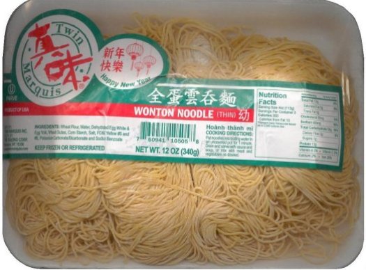 (image for) TWIN MARQUIS WONTON NOODLE THIN