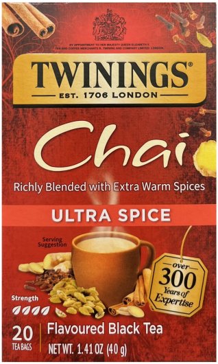 (image for) TWININGS CHAI ULTRA SPICE FLAVOURED BLACK TEA