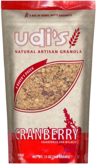 (image for) UDI'S NATURAL ARTISAN GRANOLA CRANBERRY AND WALNUTS