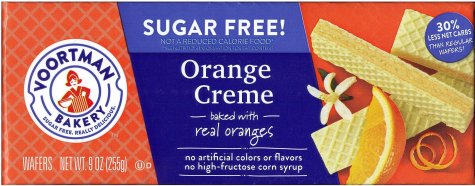 (image for) VOORTMAN ORANGE CREAM WAFERS SUGAR FREE