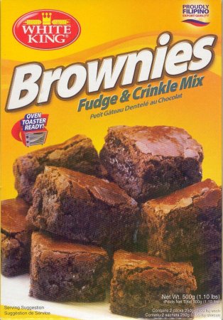 (image for) WHITE KING BROWNIES FUDGE & CRINKLE MIX