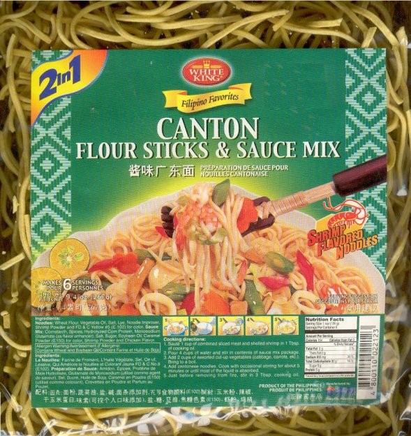 (image for) WHITE KING CANTON FLOUR STICKS & SHRIMP FLAVORED SAUCE MIX