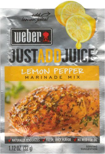 (image for) WEBER LEMON PEPPER MARINADE MIX