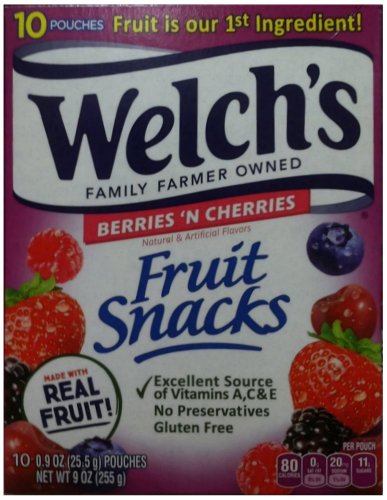 (image for) WELCH'S BERRIES 'N CHERRIES FRUIT SNACK