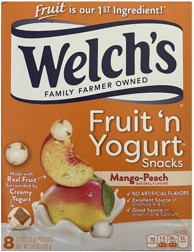 (image for) WELCH'S FRUIT 'N YOGURT SNACKS PEACH-MANGO