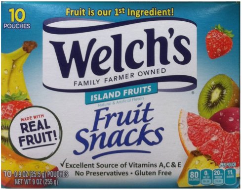 (image for) WELCH'S ISLAND FRUITS FRUIT SNACK