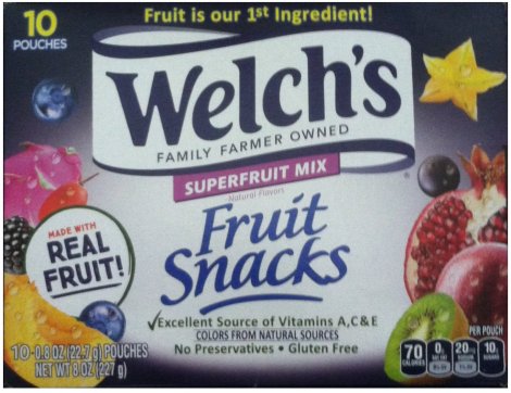 (image for) WELCH'S SUPERFRUIT MIX FRUIT SNACK