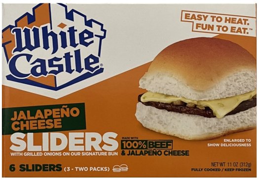 (image for) WHITE CASTLE JALAPENO CHEESE SLIDERS