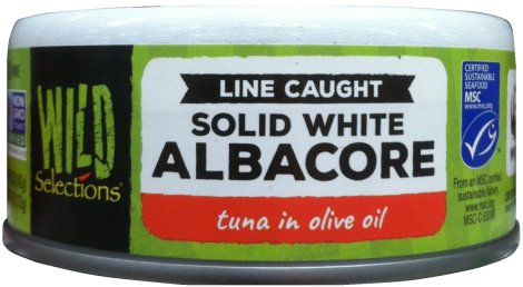 (image for) WILD SELECTIONS SOLID WHITE ALBACORE TUNA IN OLIVE OIL