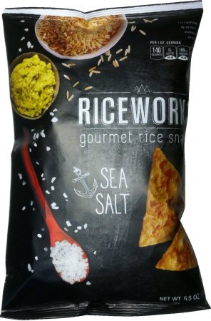 (image for) RICEWORKS SEA SALT GOURMET RICE SNACK