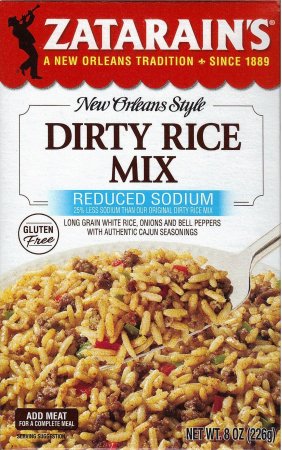 (image for) ZATARAIN'S DIRTY RICE MIX REDUCED SODIUM