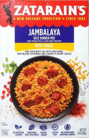 (image for) ZATARAIN'S JAMBALAYA RICE DINNER MIX WITH CHEESE