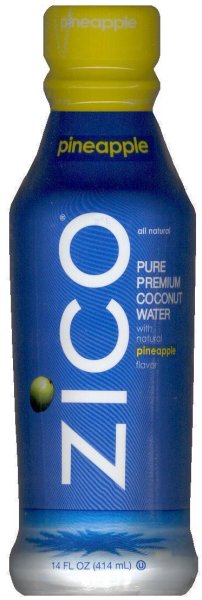 (image for) ZICO COCONUT WATER WITH NATURAL PINEAPPLE FLAVOR